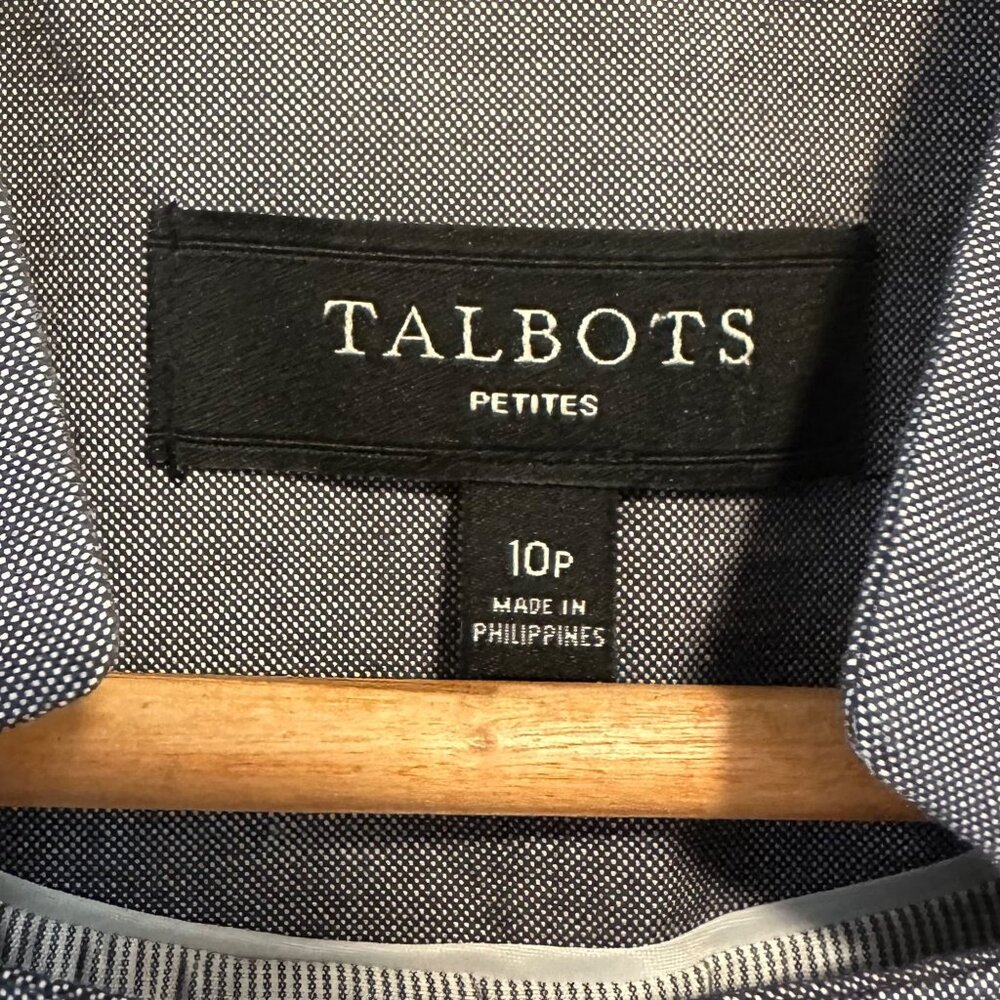 Talbots Women's Gray Blazer Size 10 Petite - Picture 2 of 13